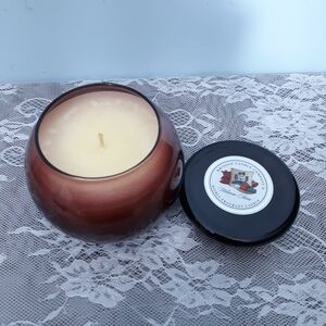 Rare Unused Kringle Candle Cinnamon Welcome Home scented lidded jar candle